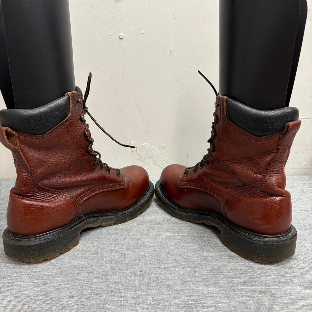 Red Wing Work Boots Mens 8 D Brown 2408 Steel Toe EH Leather 8